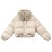 girl Girl NEIHE 2025 Fox Fur Collar 90% White Duck Short Women's Down Jacket Winter New Model 257211_ecoleips.com