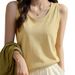 High-Quality Versatile Loose Lazy Style Base Wearable Small Camisole Vest Women's Inner Layer Cover-Up Sleeveless Top_ecoleips.com