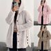 Stylish Unisex Hooded Button-Up Cardigan - Soft Polyester Blend Long Sleeve Casual Outerwear For Men & Women_ecoleips.com
