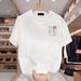 New Cotton Fashion Sense Printing Short-sleeved T-shirt Unisex Men Summer Tide Loose Hundred Tops_ecoleips.com