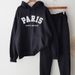 Women's Casual Tracksuit Set – Oversized Hoodie & Jogger Pants Cotton Lounge Wear For Running, Gym & Streetwear (Thin/Fleece Options)_ecoleips.com