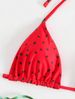 Women's Trendy Tie-Dye Print Bikini Set Summer Beach Two-Piece Swimsuit Casual Floral Patterned Swimwear_ecoleips.com