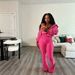 Women's Sports Hooded Cardigan Top with Drawstring Waist European American Style Casual High Waisted Pants Three Piece Set_ecoleips.com