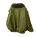 Winter Double-sided Wear Fashion Temperament Big Lapel Pie Overcome Women's Fur Fur Coat_ecoleips.com