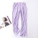 Spring Summer 100% Cotton Pants Women Sleep Bottoms Female Plus Size Night Trousers Sleepwear Pyjama Print Home Pajama Pants_ecoleips.com
