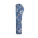 Women's Printed Denim Spring And Autumn Straight Wide Leg Pants_ecoleips.com