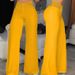 2025 Women Wide Leg Flared Pants Autumn Casual Crisscross Sheer Mesh Patch High Waist Trousers Y2k Streetwear Elegant Work Pant_ecoleips.com