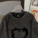 Women's Washed Distressed Short Sleeved Starry Sky Minimalist Trendy Cotton T-Shirt Loose Fit Retro Design_ecoleips.com