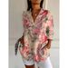 Women's Long Sleeved Shirt Summer Style Trend Printed Pattern 3D Print Top For Ladies_ecoleips.com