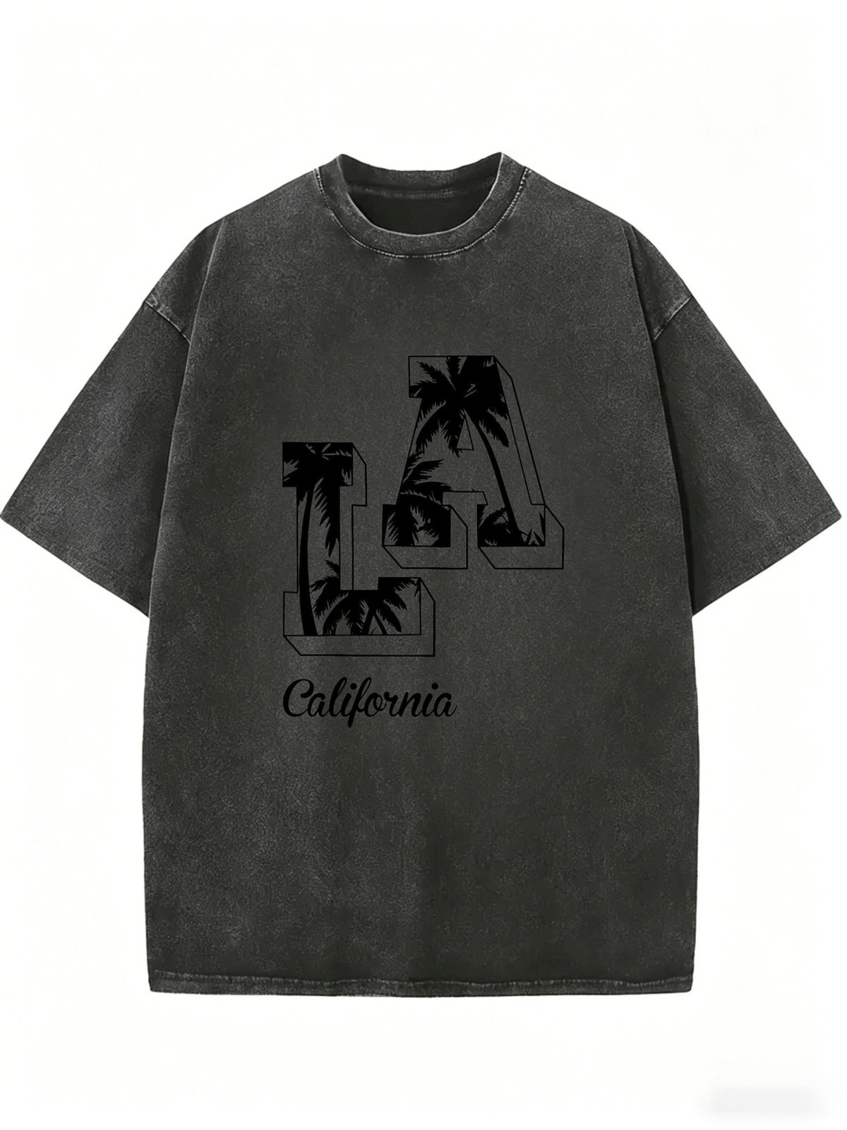 Women's Crew Neck T-shirt, Simple Design, Loose Fit, Short Sleeves_ecoleips.com
