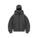 Unisex Double Hooded Y2K Face Mask Sweatshirt Unique 2025 New Style Loose Fit for Cross Border Trade Women's Clothing_ecoleips.com
