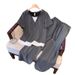 Women's Clothing Lazy Style Hooded Contrast Color Wide Leg Pants Suit Female Summer Fat Mm Casual Temperament Slim Two Piece Suit Trendy_ecoleips.com
