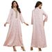 Women's Clothing Arab Dubai Muslim Women's Clothing Middle East Robe Jacquard Sequin Light Luxury Dress_ecoleips.com