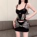 Summer Sexy Sweet Spicy Girl Hollow Out Camisole Slim Fit Design Niche Bodycon Short Skirt Two-Piece Set_ecoleips.com