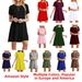 Women's Short Sleeved Dress Cross-Border E-commerce Popular Wish European American Style Hot Sale_ecoleips.com