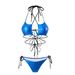 European And American Style Sexy Hot Stamped Five Star Drawstring Strap Two Piece Swimsuit Bikini for Women Cross Border E Commerce 2025 New_ecoleips.com