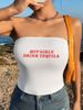 Women's Clothing Sweet And Spicy Slim Top Sleeveless Outer Wear Tube Top Female_ecoleips.com