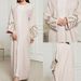 Women's Clothing Elegant Muslim Embroidered Long Dress Open Cardigan Fashionable Clothing Available For Spring Season_ecoleips.com