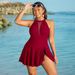 Women's Clothing Plus Size Swimsuit Plus Size Swimsuit Skirt One Piece Swimsuit Ladies_ecoleips.com