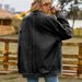 K New Versatile Slimming Retro Classic Loose Denim Casual Jacket Top For Women. No Necklace, Glasses, Or Other Accessories_ecoleips.com