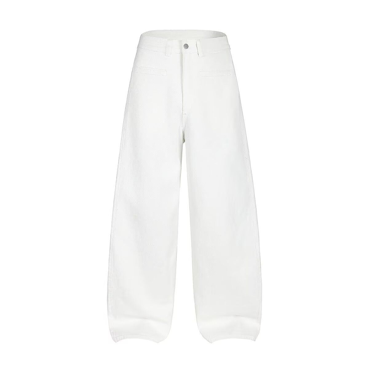 Women's Clothing High Street Washed Loose Wide Leg Pattern Wide Leg Printed Jeans Straight Trousers For Men_ecoleips.com