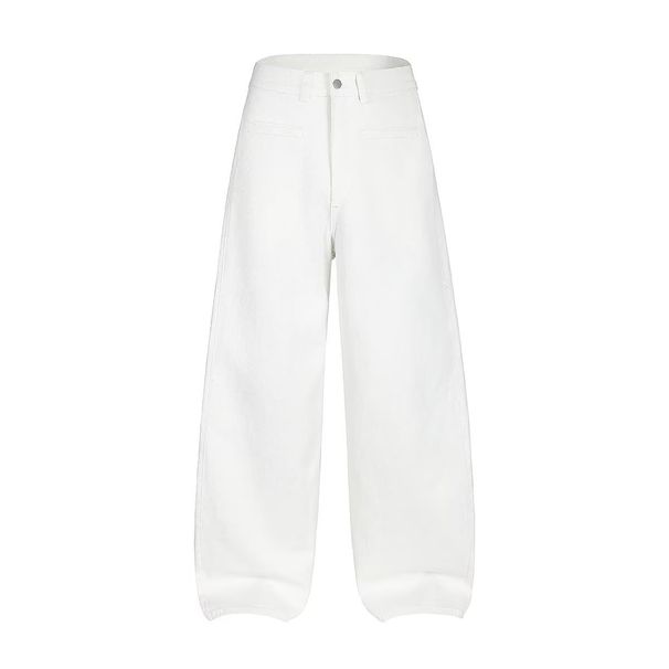 Women's Clothing High Street Washed Loose Wide Leg Pattern Wide Leg Printed Jeans Straight Trousers For Men_ecoleips.com