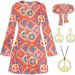 Carnival Festival Foreign Trade Bohemian For Women, Cross-Border Floral Print Long Sleeve Dress_ecoleips.com