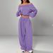 Women's Slim Fit Casual Trousers Suit Solid Color European American Style Autumn Winter Fashion Tops For Ladies_ecoleips.com