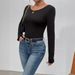 Women's Clothing Women's Fashion Backless Lace Butterfly Top Sexy Base Layer Spring Autumn Style For Formal & Casual For Women_ecoleips.com