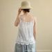 Bohemian Style Hollow-out Cotton-linen Camisole, New Summer Model, Loose Fit, Embroidered Lace V-neck Women's Tank Top_ecoleips.com