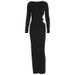 New Arrival Fashion Women Autumn Dress Sexy Hollow Out Round Neck Long Sleeve Elegant Cocktail Dress For Female_ecoleips.com