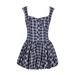 AD369 New 2025 Summer Girl's Style Fresh Sweet Women's Dress With Straps, Square Neck, And Puffy Skirt_ecoleips.com