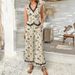 Spring/Summer Bohemian-Style Printed Lace Cardigan Jacket With Long Pants Set For Women_ecoleips.com