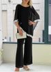 Women's Clothing Autumn New Sequin Exquisite Round Neck Suit_ecoleips.com