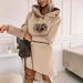 Women’s Clothing New turtleneck hooded mid length sweatshirt_ecoleips.com