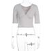 Women's Clothing Women's Slim Fit Cropped Long Sleeve Top Sexy Deep V American Style Solid Color Outerwear Autumn Winter_ecoleips.com