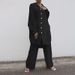 ZANZEA Women's Casual Suit 2023 European American Style Irregular Hem Collared Shirt Solid Color Straight Leg Pants_ecoleips.com