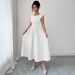 Women's Clothing Elegant Long Dress Women's Belted Solid Color European And American Style Autumn/Winter Clothing_ecoleips.com