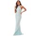 Women’s Clothing New Sequined Banquet Evening Dress Skirt Female Temperament Celebrity Annual Meeting Host Sexy Halterneck Fishtail Long_ecoleips.com