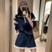 Fashion Casual Sports Suits For Women New European Goods Wide Leg Shorts Design Two Piece Suit_ecoleips.com
