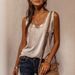 2021 Wish Cross-border Independent Site Summer New Women's Loose-fitting Thin Solid Color Sleeveless Tank Top_ecoleips.com