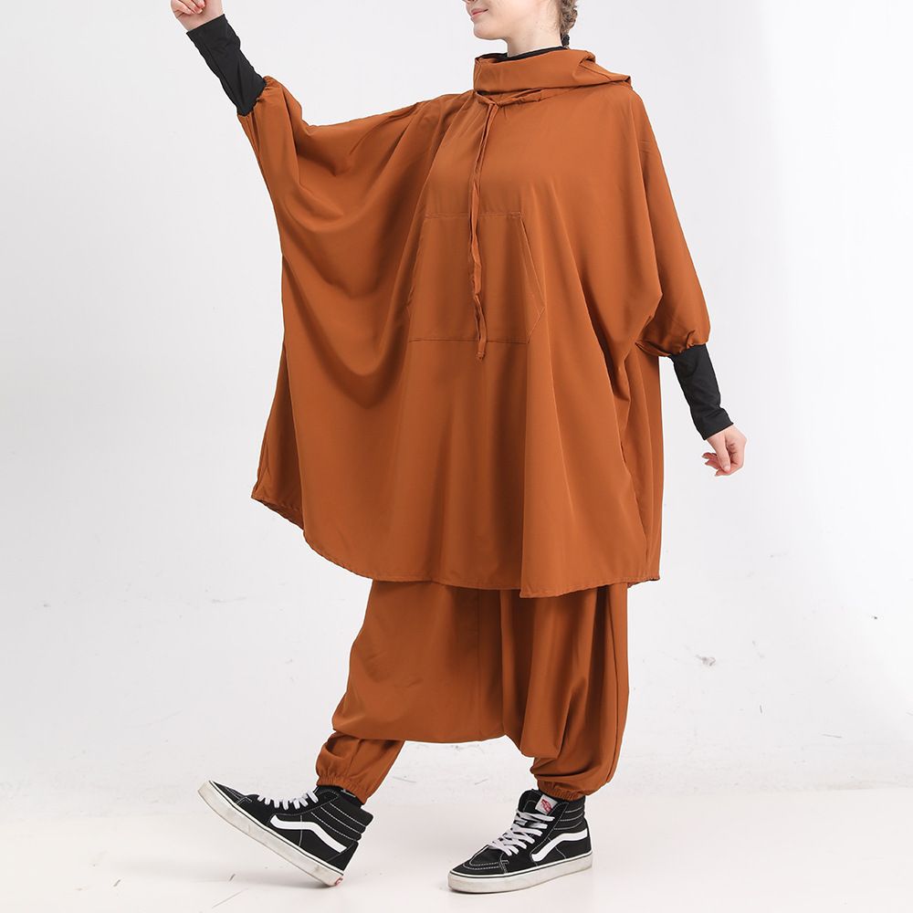 Muslim Sports Suit Fitness Casual Women's Loose Cycling Fashion Hooded Clothing_ecoleips.com