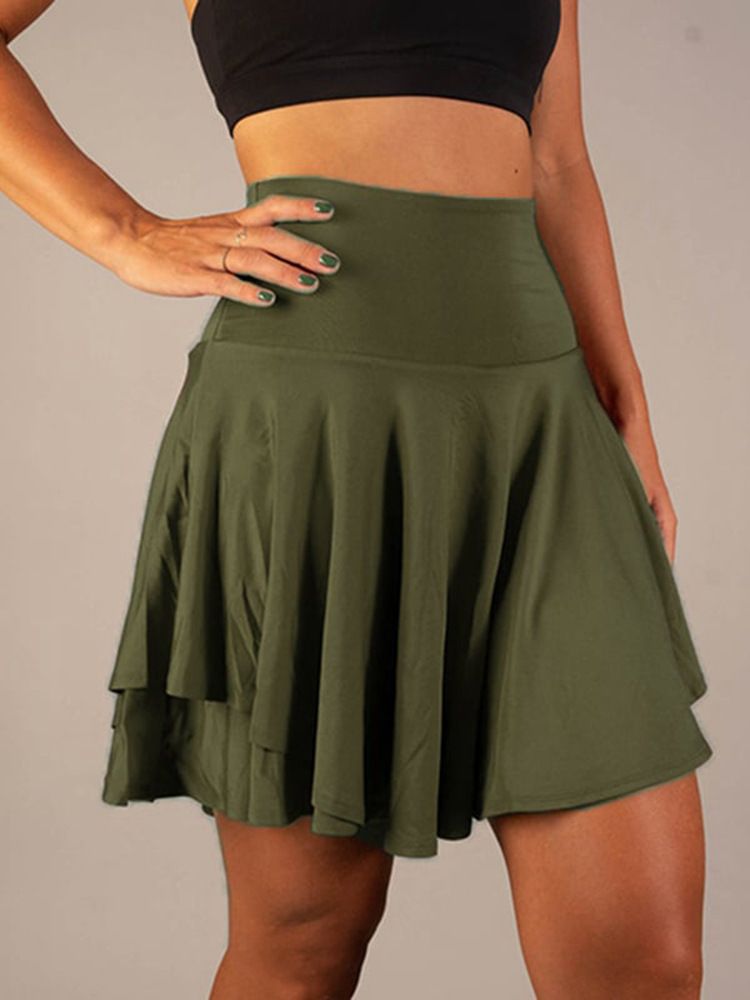 Women's Clothing High-Waisted Slimming Sports Skirt For Women Fashionable Anti-Exposure Yoga Running Skirt Versatile Spring/Summer_ecoleips.com