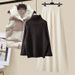 Women's Clothing Cotton Vest Turtleneck Sweater Women's Slim Wide Leg Pants Three Piece Suit_ecoleips.com