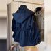 Oversized Utility Jacket – Drawstring Waist, Hooded Cropped Trench Coat (S-3xl, Khaki/Black) Detail-Driven_ecoleips.com
