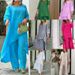 Women's Large Size Two Piece Set Long Sleeved Fashion Casual Suit Cotton And Linen Wide Leg Pants_ecoleips.com