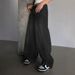 American-style Washed Blue Wide-leg Extra-long Floor-length Ripped Loose-fit Casual Jeans For Women_ecoleips.com