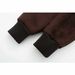 Women's Fleece-Lined High Neck Oversized Jacket - Casual Streetwear Coat With Zip Closure, Coffee Brown_ecoleips.com