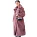 Luxury Faux Fur Coat – Winter Long Plush Coat With Cotton Lining, High Collar & Deep Pockets (10 Colors, S-XXL)_ecoleips.com