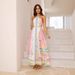 Women's Clothing Halter Neck Sexy Lace Up Backless Long Dress_ecoleips.com